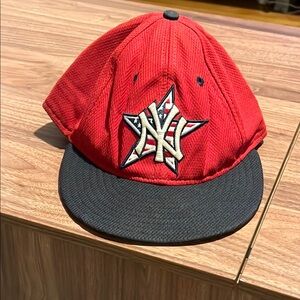 Yankees American Flag 4th of July Red and Black Kids Cap